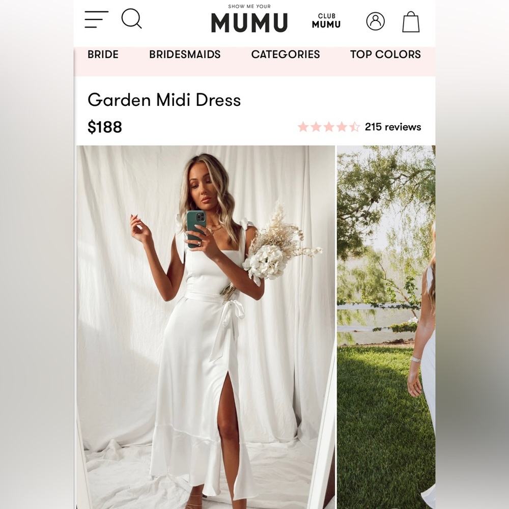 Show Me Your MuMu Garden Midi Dress